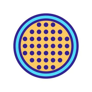 Leds pixels icon vector outline illustration Stock Illustration