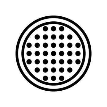 Leds pixels icon vector outline illustration Stock Illustration