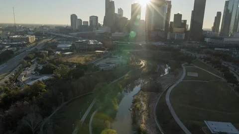 Lee and Joe Jamail Skatepark Houston | Stock Video | Pond5