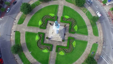 Lee Circle from the air 스톡 동영상 82215028
