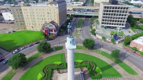 Lee Circle Statue 스톡 동영상 82266958