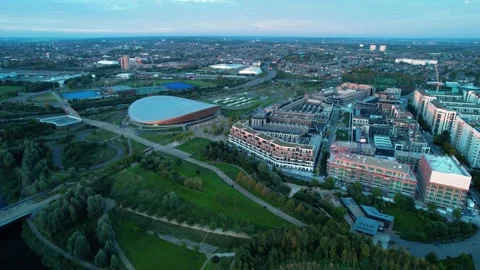 Lee Valley VeloPark  cycling centre on Queen Elizabeth Olympic Park Vídeo Stock 164269738
