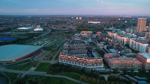 Lee Valley VeloPark  cycling centre on Queen Elizabeth Olympic Park Video stock 164269835