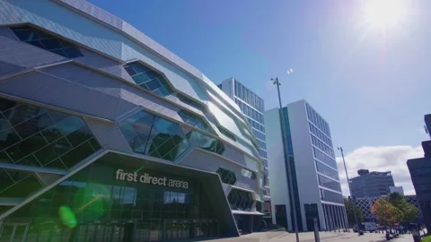 Leeds Arena Timelapse Stock Footage 140789859