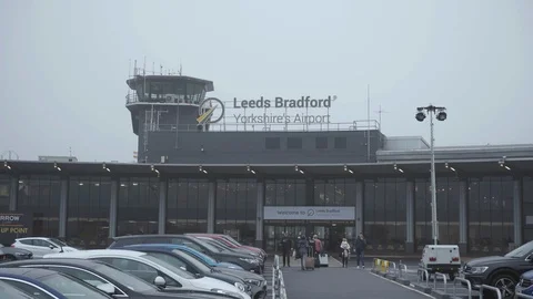 Leeds Bradford Airport / England. Stock Footage