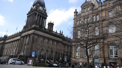 Leeds city hall Stock Footage 92557252