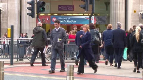 Leeds Station Video stock 8953310