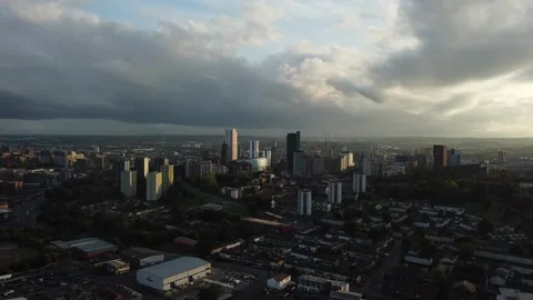 Leeds, UK - Circle Panoramic - Drone View 库存影片 252127754
