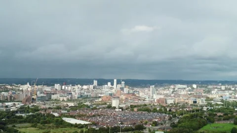Leeds, UK - Macro Drone - Drone View 库存影片 252130663