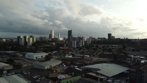 Leeds UK Rise Up - Drone View 库存影片 252128603