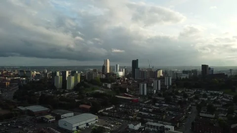 Leeds UK Slide Pano - Drone View 库存影片 252128292