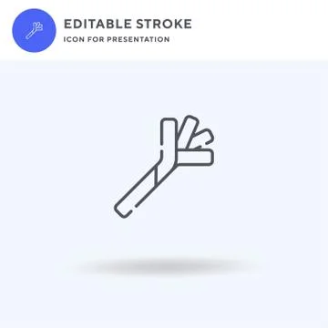 Leek icon vector, filled flat sign, solid pictogram isolated on white, logo Stock Illustration