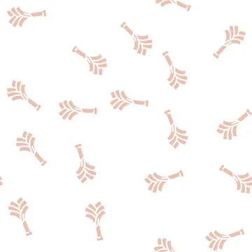 Leek onion glyph vector seamless pattern Stock Illustration
