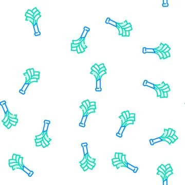 Leek onion vector seamless pattern Stock Illustration