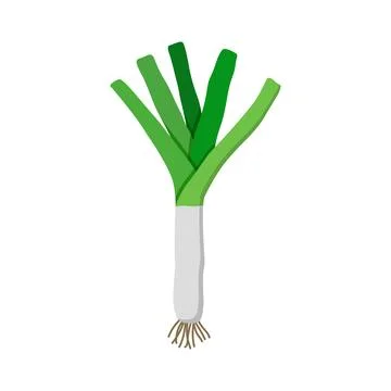 Leek or onion icon in flat style. Vegetable and salad vector illustration o.. Stock Illustration