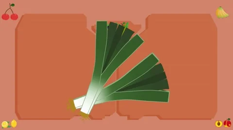 leek - Vector Graphics - Food Animation... | Stock Video | Pond5