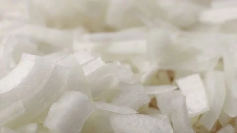 Leek white onion macro close up. Leek onion stem and pieces close up. Fresh food Stock Footage 237949687
