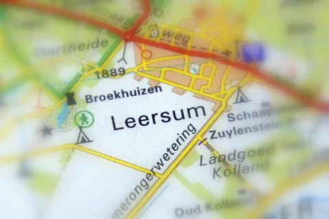 Leersum on map Stock Photos