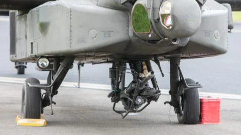 LEEUWARDEN, THE NETHERLANDS - JUN 11, 2016: Boeing AH-64 Apache attack helico Stock Photos