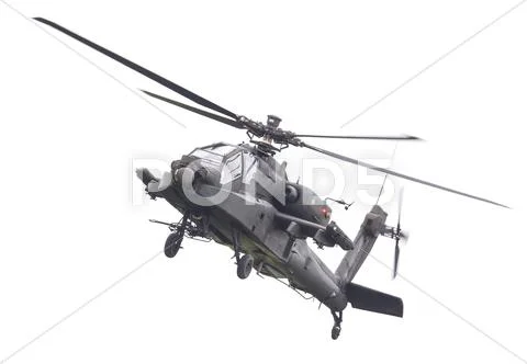 LEEUWARDEN, THE NETHERLANDS - JUN 11, 2016: Boeing AH-64 Apache attack helico Stock Photos