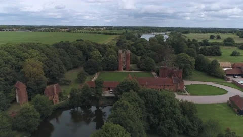 Leez Priory Drone Stock-Footage 170940071