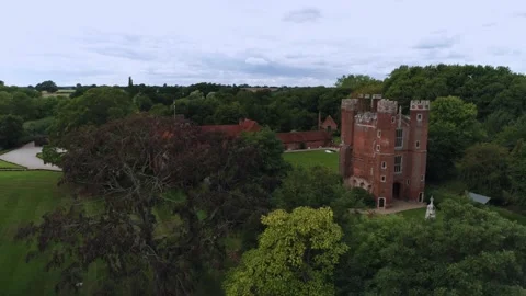 Leez Priory Drone Stock Footage 170940102