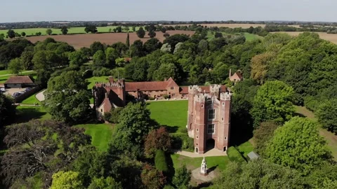 Leez Priory Drone Stock Footage 170940112