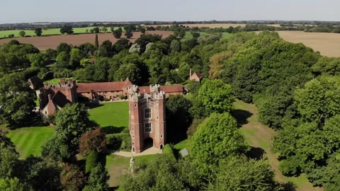 Leez Priory Drone Stock-Footage 170940127