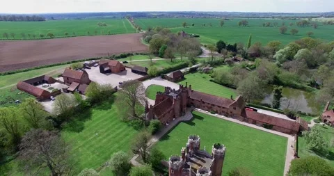 Leez Priory Drone Stock-Footage 170940162