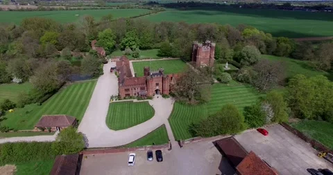 Leez Priory Drone Stock-Footage 170940232