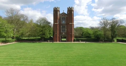 Leez Priory Drone Stock-Footage 170940237