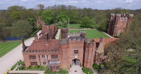 Leez Priory Drone Stock-Footage 170940268
