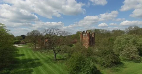 Leez Priory Drone Stock-Footage 170940276