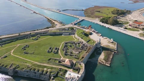Lefkada Castle, Greece Stock Footage 294783425