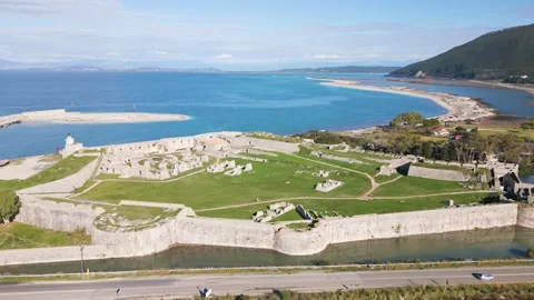 Lefkada Castle, Greece Stock Footage 294784163