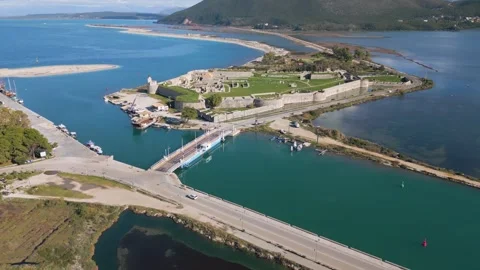 Lefkada Castle, Greece Stock Footage 294934147