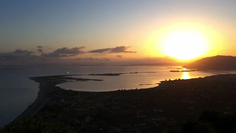 Lefkada sunrise. Stock Footage 196990584