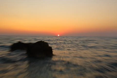 Lefkada sunset Stockfoto's