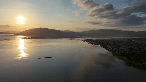 Lefkada Town aerial. Stock Footage 310304512