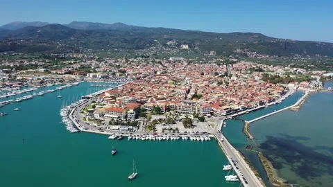Lefkada town, Greece Stock Footage 136833486