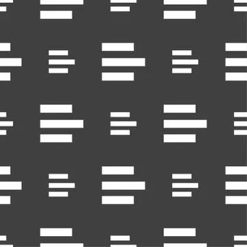 Left-aligned icon sign. Seamless pattern on a gray background. イラスト素材
