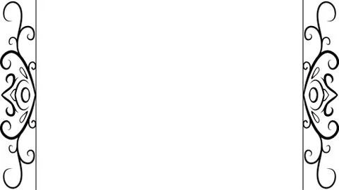 Left and right antique pattern frame Stock Illustration