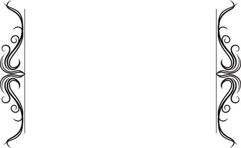 Left and right antique pattern frame Stock Illustration