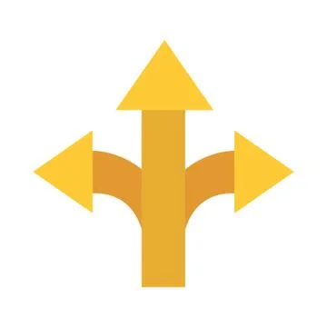 Up left and right arrow flat style icon vector design Stock Illustration