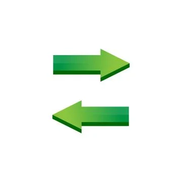 Left and right arrow icon Stock Illustration