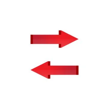 Left and right arrow icon Stock Illustration