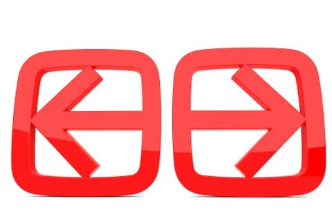 Left and right arrow Stock Illustration
