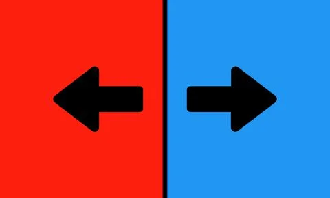 The left and right arrows background. Stock Illustration