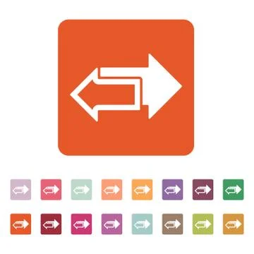 The left and right arrows icon. Arrows symbol Stock Illustration