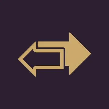 The left and right arrows icon. Arrows symbol Stock-Illustration